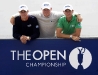 13/07/09 
TURNBERRY
Elliot Saltman (centre) and brother Lloyd look forward to this year's Open as brother Zack who is to caddie